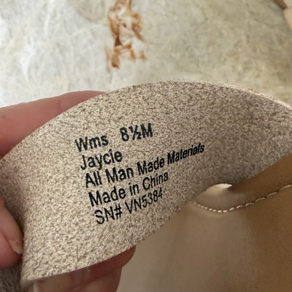 Seychelles Jaycie NWOT Cream Memory Foam Platform Sandals Buckle 8.5 - Picture 10 of 10